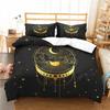 Sun And Moon Duvet Cover Set Black And White Colour Polyester Comforter Cover King Queen Full Size For Men Women Bedding Set