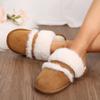 2024 Горячая Распродажа Туфли для женщин с закрытым носком Женские тапочки Осенние замшевые теплые домашние плоские повседневные удобные тапочки большого размера