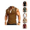 Summer New Men'S Tank Top Heavy Hooded Camisole Trendy Brand Casual Sleeveless T-Shirt American Style Interior Slim Fit Sports Base Sweatshirt
