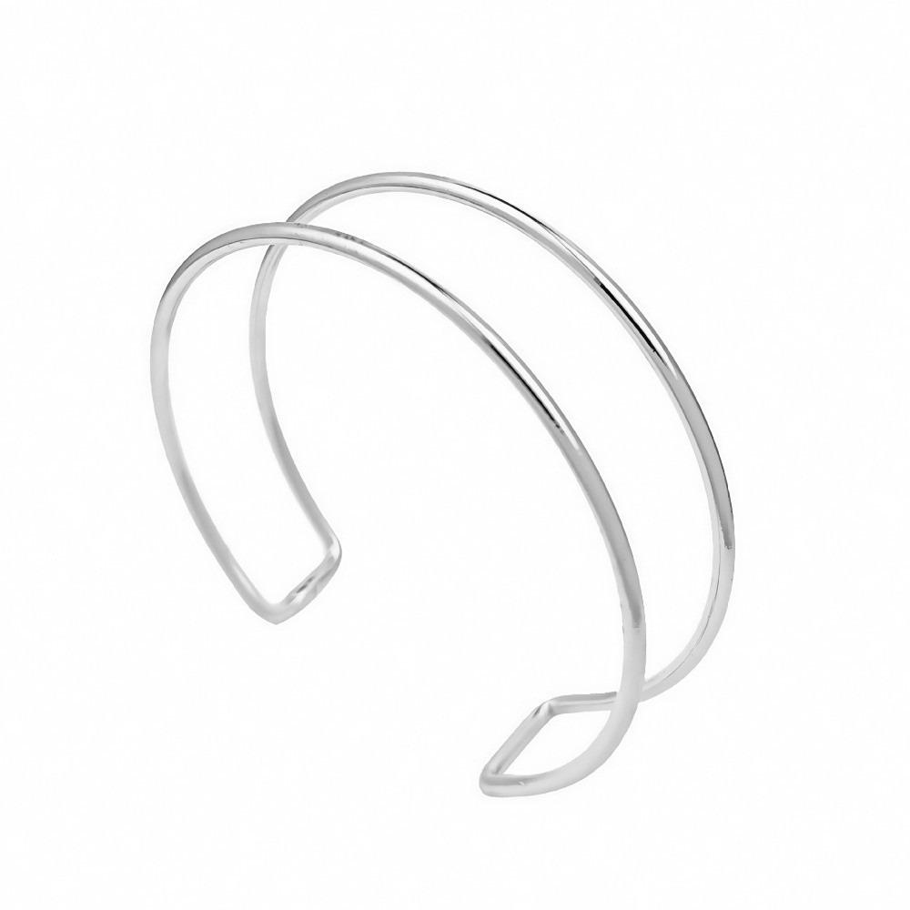 Gold Color Upper Opening Bracelet Vintage Style Geometric Bangles New Circular Bangles Party