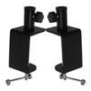 2Pcs Multi-Functional Desk Clamp Fixed Table Mount Adjustable Universal C Clamp Mic Arm Stand Table Clamps for Poles