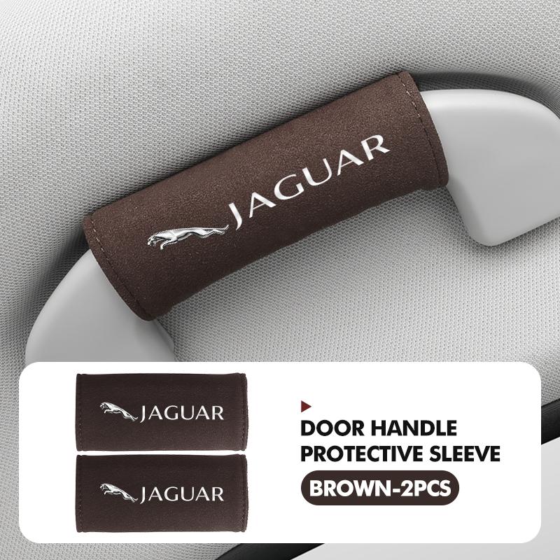 Suede Car Roof Armrest Handle Protection Cover Soft Comfortable Protector Covers For Jaguar S-Type F-Type X-Type F-Pace I-Pace SS2