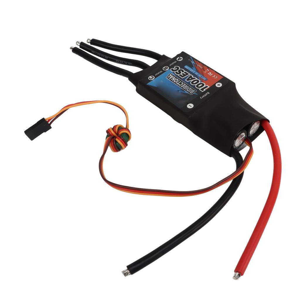 GTSKYTENRC Brushless ESC Bidirectional 100A 2?6S BEC 3A 5V Electric Speed Controller for RC Car