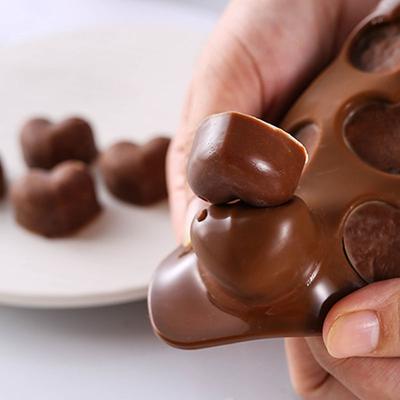 1шт горизонтальная пластина 15 слоев в форме сердца силиконовая форма для шоколада кристалл капельная форма прозрачная