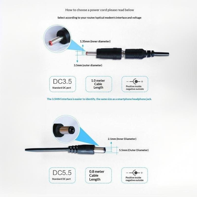 Кабель-адаптер USB Boost DC-преобразователь 5 В в 9 В 12 В Повышающий адаптер Разъем 3,5x1,35 мм для Wi-Fi роутера, модема, шнура питания
