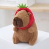 35 см шапка-торт капибара плюшевая имитация капибара аниме пушистая игрушка милая кукла мягкие игрушки мягкая кукла плюшевый рождественский подарок