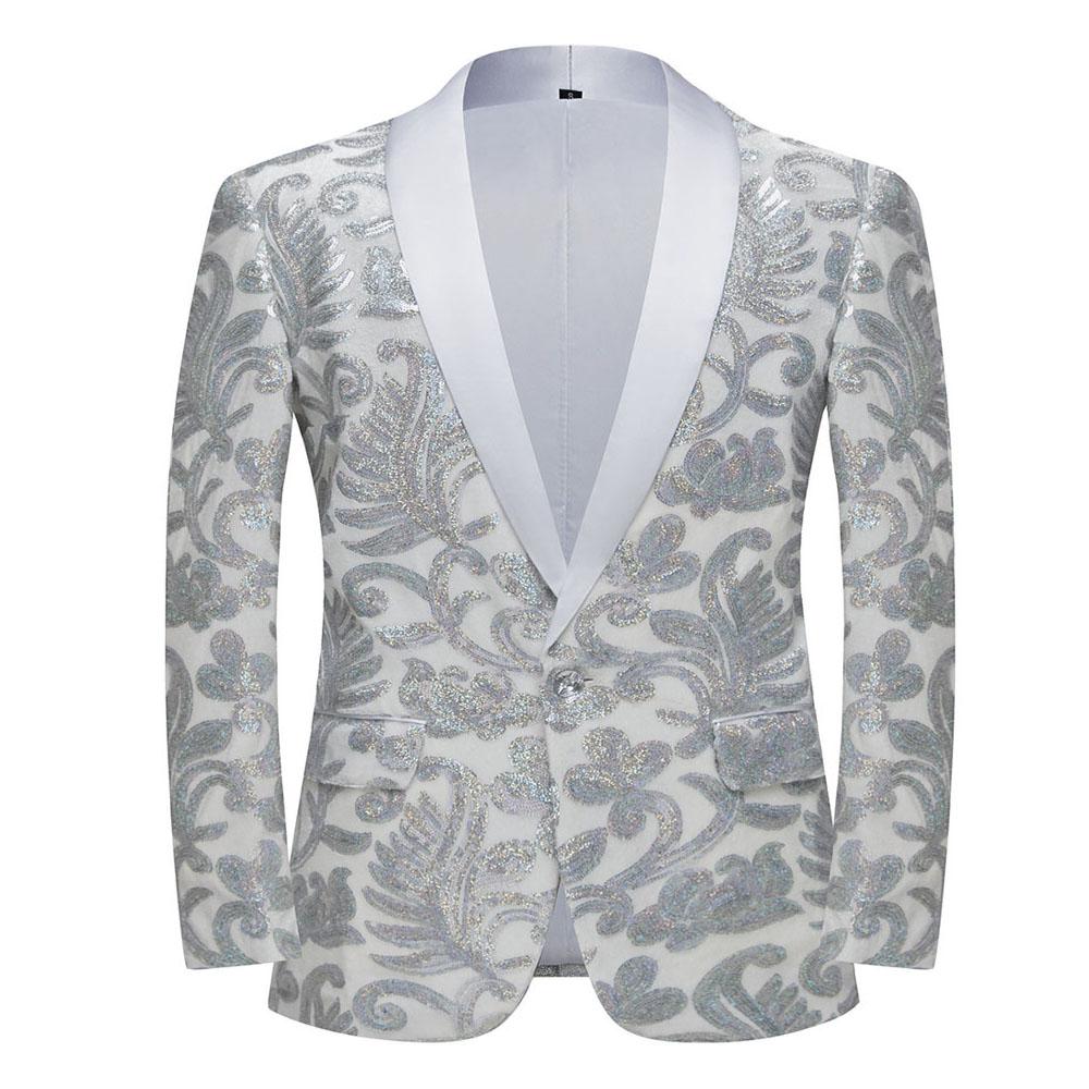 Детские Модные Пиджаки Блейзеры с Золотыми Блестящими Пайетками и Цветочным Узором