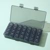 Органайзер для таблеток Yousheng Pill Box, пищевой, 28 отделений, большая вместимость, компактный дизайн, пыленепроницаемый контейнер, ежемесячный органайзер для таблеток