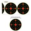 6-Inch Fluorescent Yellow Splatter Target Stickers for Professional Shooting Practice