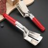 Stainless Steel Food Clip Slotted Anti-scald Anti-slip Rubber Handle Multifunctional Steak Meat Fish Frying Barbecue Serving Clamp Tong Spatula
