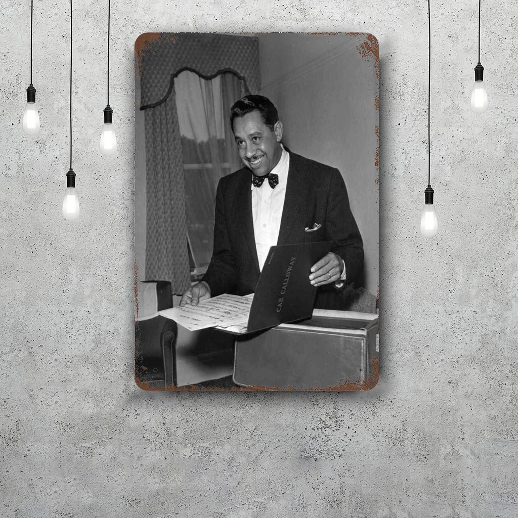 Cab Calloway Vintage Tin Sign Home Decor Wall Decor Art Wall Mural Room Decoration Decor Retro Metal Sign Plate Bar Posters