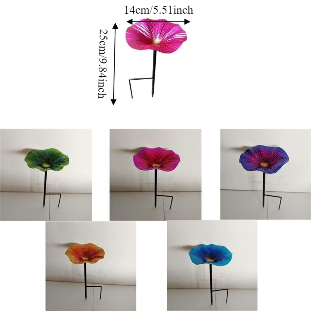 Flower Shaped Standing Bird Basin Detachable Bird Watering Station Bird Water Drinker Garden Decor
