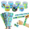 Dinosaur Clap Circle Toys Kids Favor Jurassic World Dino Birthday Party Decor Jungle Animals Safari Theme Gifts Bracelet
