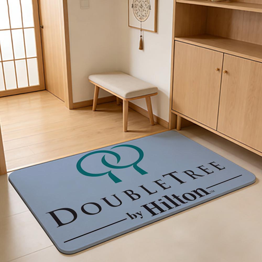 Модный коврик для пола D-DoubleTree by Hilton, впитывающий коврик, нескользящий коврик для входа в ванные комнаты, туалеты и туалеты