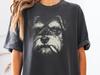 Smoking Schnauzer Comfort Colors T-Shirt: Schnauzer Mom Shirt, Schnauzer Dad Gift Tee - Dog Cigarette, Funny Dog Tee