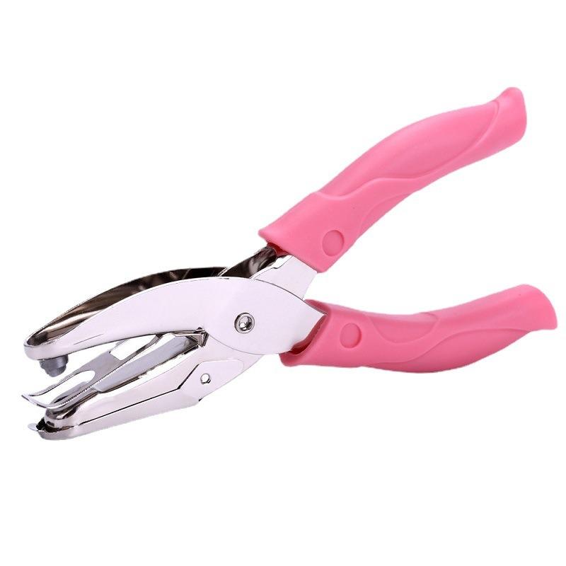 Manual Hole Puncher Ticket Document Marking 5 Types of Hole Patterns Hand-held Courier Packaging Bag Hole Puncher