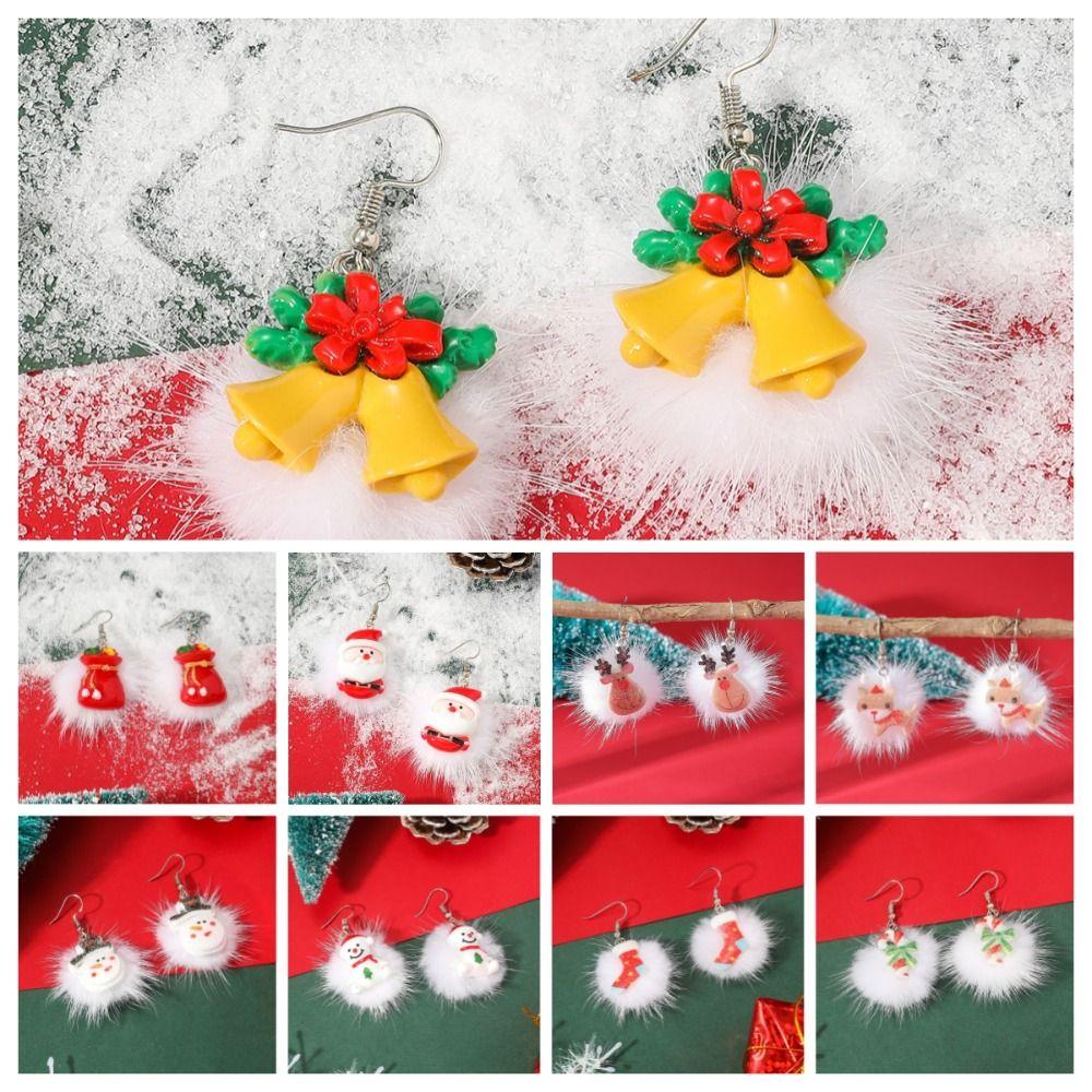 Christmas Stocking Merry Christmas Earrings Christmas Bell Xmas Earrings Studs  Girls