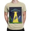 Abducted Pixel UFO Funny Graphic 100 Cotton TShirt UFO Tees Tops For Unisex