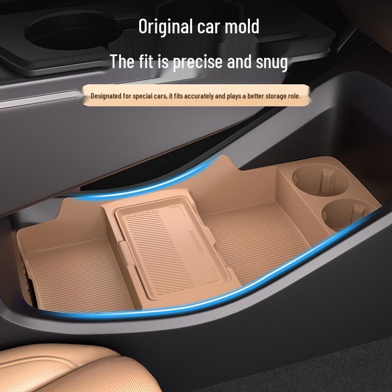 Compatible with 25 Jihu T5 models: Center Console Lower Storage Box & Organizer for Car Interior Modification