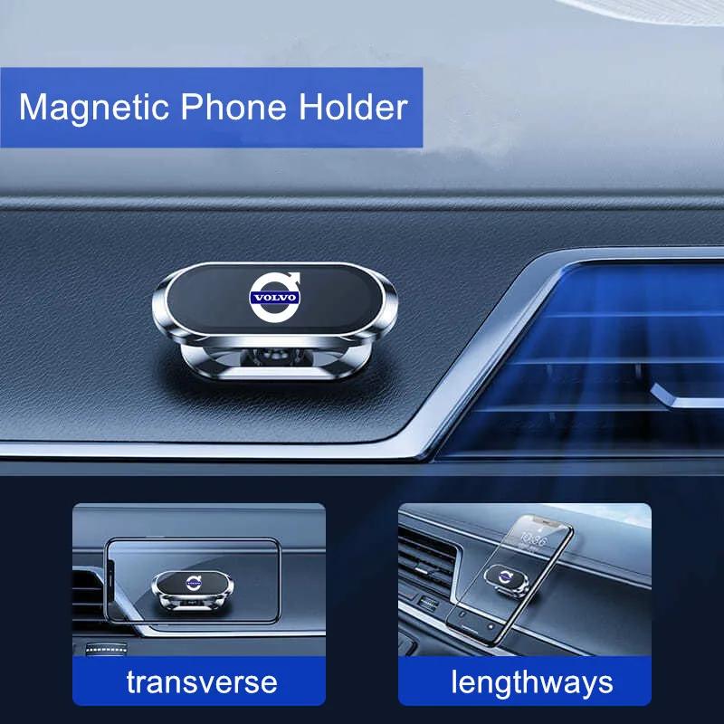Magnetic Car Phone Holder Stand Mobile Cell Air Vent Magnet Mount GPS Support in Car For Volvo XC90 V90 V60 XC60 V40 XC40 XC70