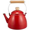 Bestco IH-Compatible Enamel Kettle, 2.5L, Red, Glossy, ND-4445