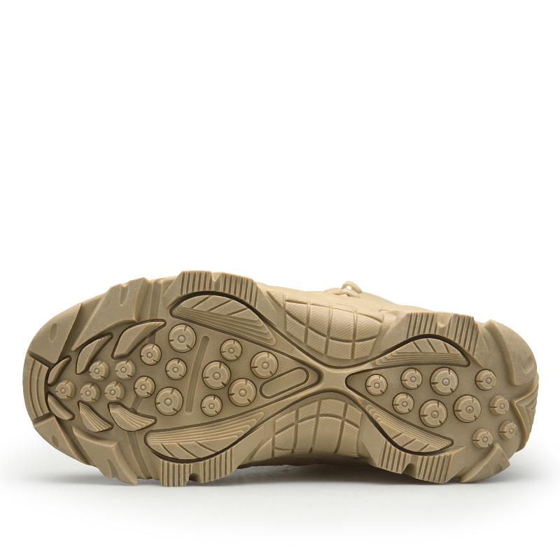 Men's Waterproof Anti-Slip Tall Boots Desert Outdoor Hiking Boots Large Size Tactical Military Shoes 39-47