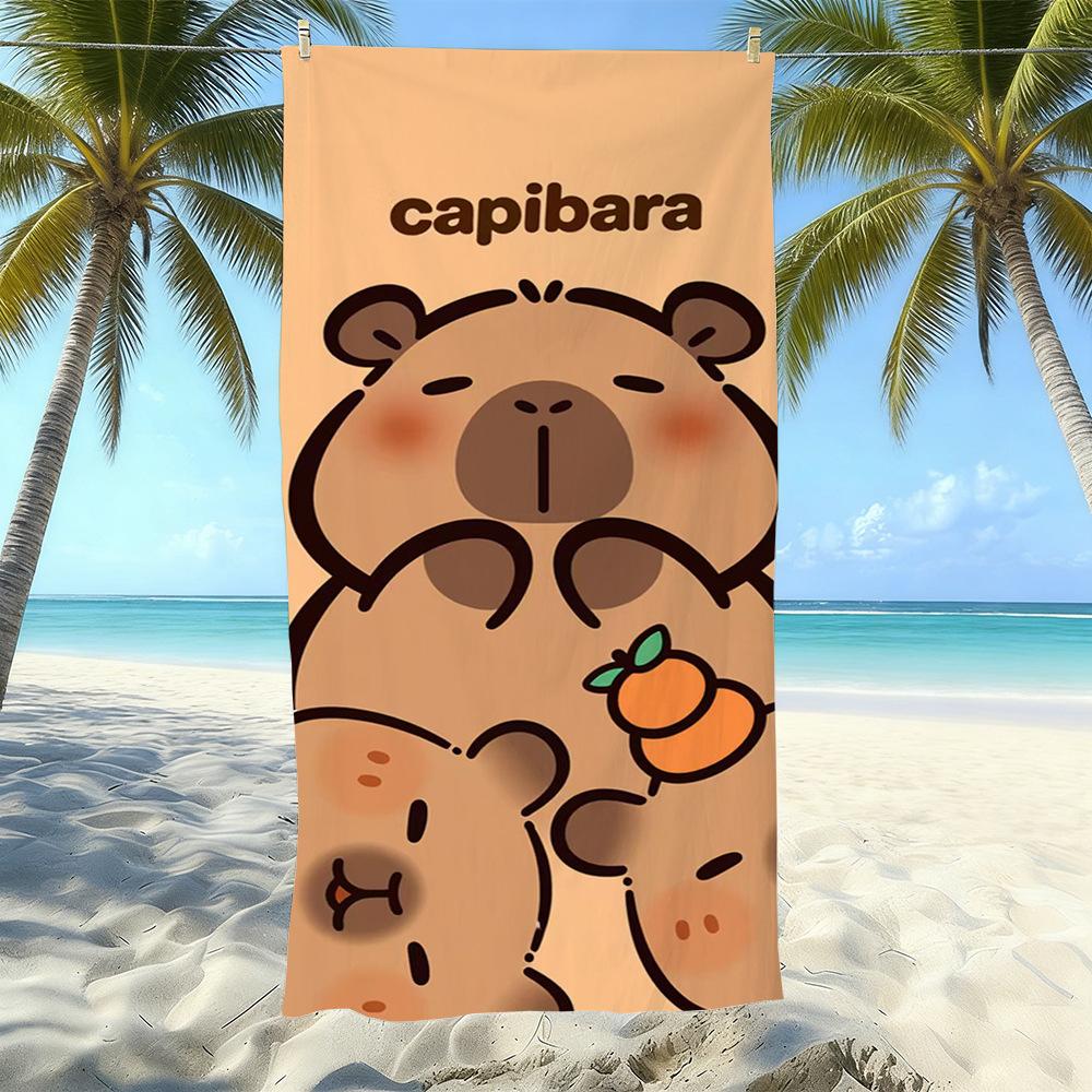 Microfiber Printed Beach Towel Quick-Drying Sand-Proof Absorbent Bath Towel Travel Swimming Towel
