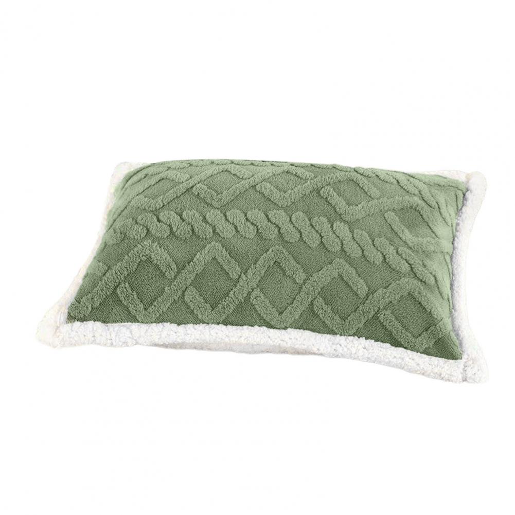 1 шт./2 шт. Стильный чехол на подушку Зимний теплый чехол на подушку Двусторонний пушистый наволочка Защита для подушки для украшения спальни