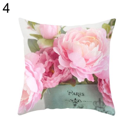 Защитная подушка с квадратной розой в стиле кантри, чехол для подушки, постельные принадлежности