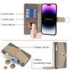 For Motorola Moto G85 5G/S50 Neo 5G Case Mirror Wallet Leather Phone Cover with Chain Shoulder Strap