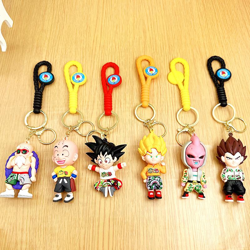 Брелок Dragon Ball Силиконовая кукла Украшение для торта Подвеска для пары Подвеска на машину сумку Подарок
