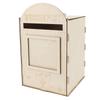 DIY Wooden Wedding Mailbox Post Box with Lock Key for Reception Wedding Anniversary Party