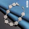 925 Sterling Silver Romantic Rose Bracelet Fashionable Wedding Jewelry