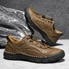 38-46 Мужская обувь в стиле ретро для отдыха Повседневная обувь Большие размеры Кожаные резиновые подошвы Ручной работы Мужские кожаные ботинки для автомобиля