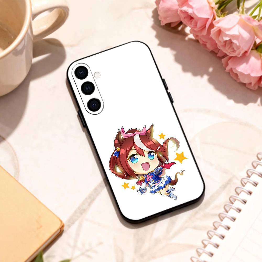 Uma Musume Pretty Derby Чехол для телефона Samsung Galaxy A73,A72,A71,A70,A53,A52,A51,Другие Мягкий черный корпус