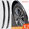 2pcs/4pcs Car Wheel Eyebrow Arch Fender Flares Cover Trim Mudguards Protective Lip Strips Mud Flaps Universal Car Accessories Black