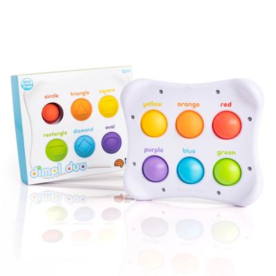 Fat Brain Toys Мягкая развивающая игрушка в форме ямочки на кончике пальца Push Pop оригинальный продукт FA208-1