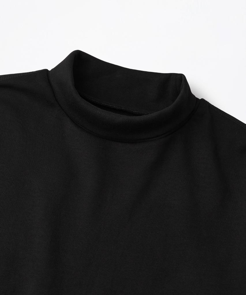 OUTSTANDING Turtleneck Long Sleeve Tee_Black