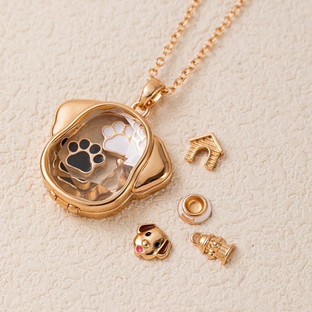 DIY Open Pendant Necklace Adjustable Pendant Collarbone Chain Pet Dog Necklace Pet Lovers