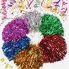 Cheerleading Pom Poms Metallic Pompoms Sports Pom Poms Lightweight Hand Flowers For Party Decorations Cheerleading School