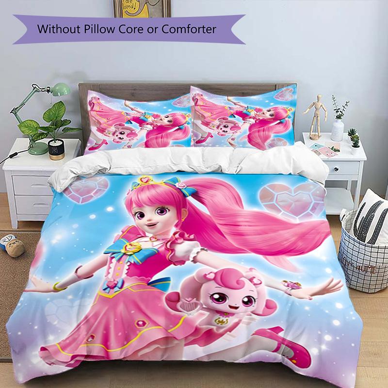 3pcs Catch! Teenieping2 pattern bedding set duvet cover set includes duvet cover &pillowcases, perfect all season bedroom decoration & gift