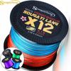 SOUGAYILANG 12 Strands Fishing Line Braided Fishing Line 20LB-103LB Super Strong Abrasion Resistant Braided Lines