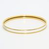 Used HERMES bracelet Uni enamel/metal 11.7g white gold Bangle