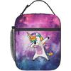 Ланч-бокс Изолированная сумка для ланча для женщин мужчин Единорог Фиолетовый Многоразовые сумки-тоут-холодильники для работы пикника на открытом воздухе