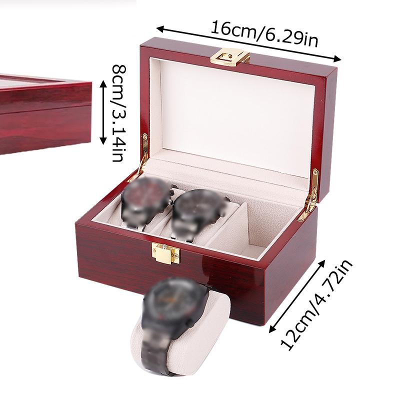 1 шт. витрина для часов винтажные визуальные часы ювелирные изделия дисплей деревянная коробка для часов роскошь 2/3/5 сетки