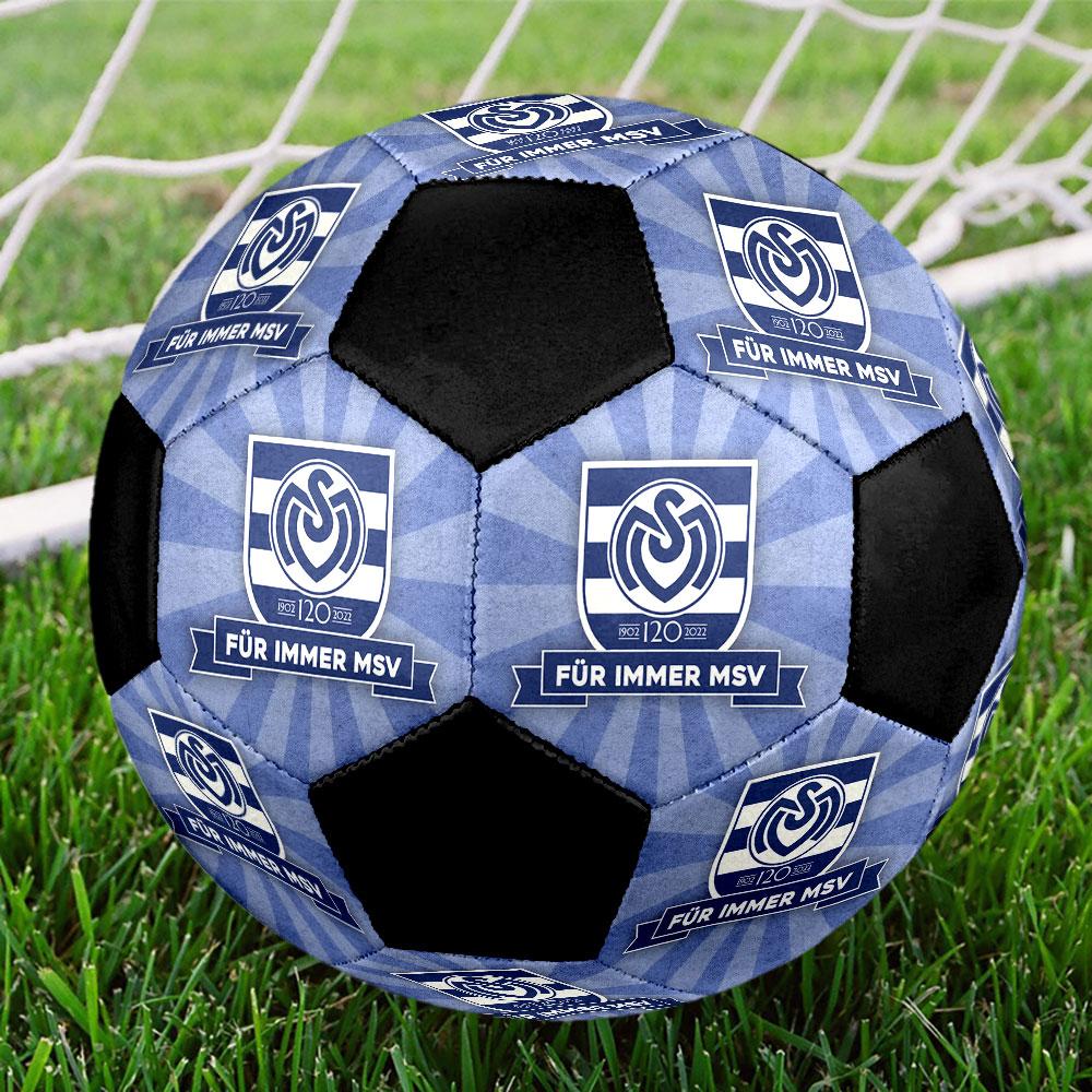 Футбольный мяч MSV Duisburg Размер 5 Цветной Машинная строчка ПВХ Готов к соревнованиям Прочный Высокий отскок