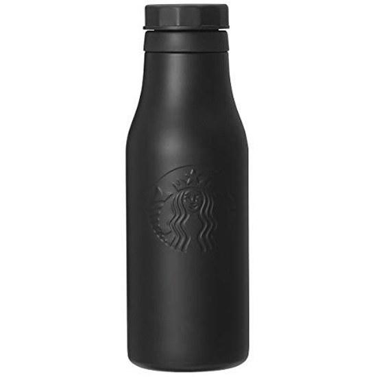STARBUCKS stainless steel logo bottle matte black white 473ml tumbler tableware Asia embossed press grand simple siren goddess water vacuum double