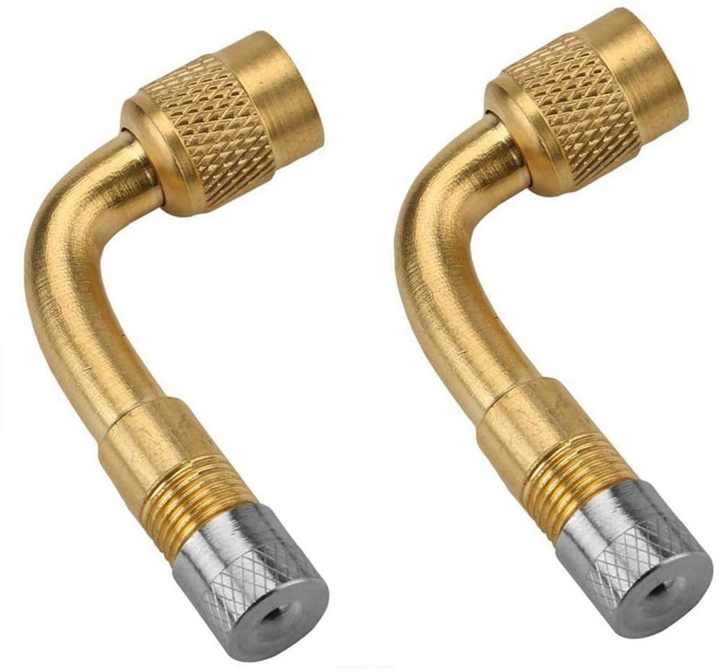 [2pack] Moped 90° L-Type Air Valve for Motorcycles, Suitable for Small Wheel Vehicles, Car Air Pump