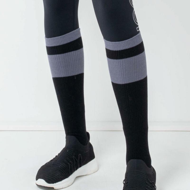DURAN DURAN Basic Double Line Knee Socks DAF1E-0016 3colors