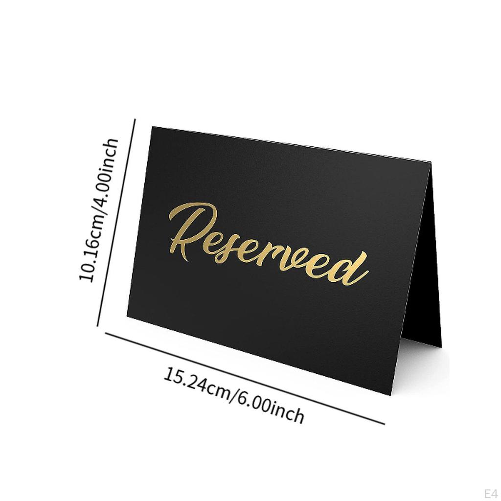 10 Pieces Reserved Table Card Cardstock Multipurpose Portable Placeholders Place Cards for